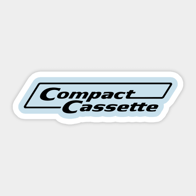 Compact Cassette Logo Sticker by Sudburied